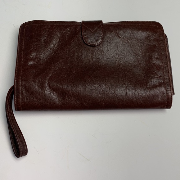 Gucci Brown Large Leather Wristlet /Clutch Bag Excellent Condition Rare … - Picture 9 of 14